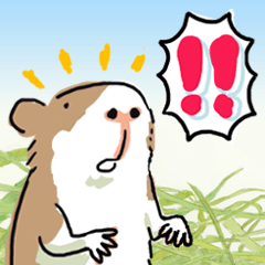 [LINEスタンプ] 驚愕！ モルモットの世界