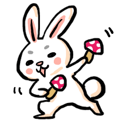 [LINEスタンプ] それ行けウサちゃん 秋