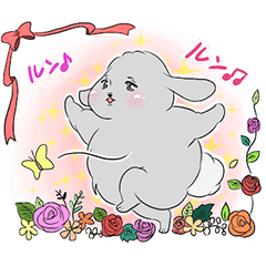 [LINEスタンプ] ボリューミーなうさぎ