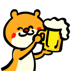 [LINEスタンプ] ほろ酔いカワウソのビールくんの画像（メイン）