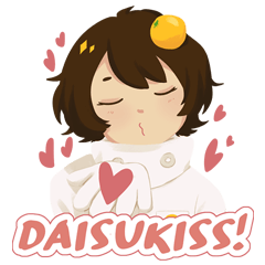 [LINEスタンプ] 英語日本語さん「みかん」2