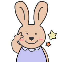 [LINEスタンプ] 毎日使える 和みみうさぎの画像（メイン）