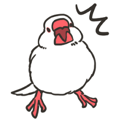 [LINEスタンプ] 文鳥のいる日常