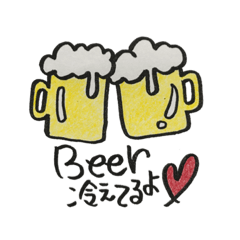 [LINEスタンプ] 夫婦・恋人の連絡スタンプ(色鉛筆ver.)