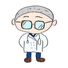[LINEスタンプ] 眼鏡坊主ドクターの画像（メイン）