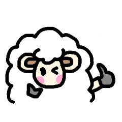 [LINEスタンプ] もこもこ羊さんのスタンプの画像（メイン）