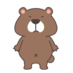 [LINEスタンプ] 意地悪クマ