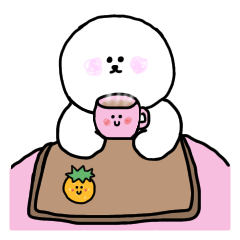 [LINEスタンプ] ビションフリーゼ☆たまの日常会話2冬だよ