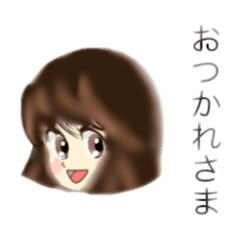 [LINEスタンプ] 昭和な女の子スタンプ続編