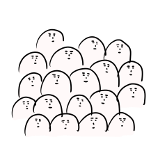 [LINEスタンプ] 聴衆のざわめき