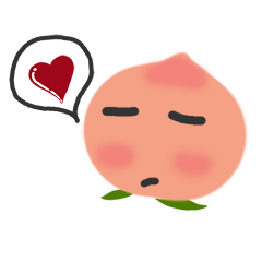 [LINEスタンプ] 私は大きな桃の子です。