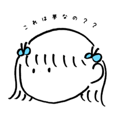 [LINEスタンプ] ちょうちょと女の子