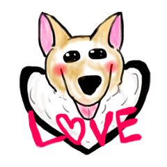 [LINEスタンプ] コーギーの福ちゃん
