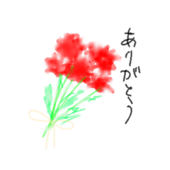 [LINEスタンプ] ふんわりお花