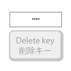 [LINEスタンプ] 削除キー（Delete key）カスタムスタンプ