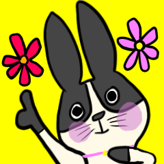 [LINEスタンプ] かわいいウサりん