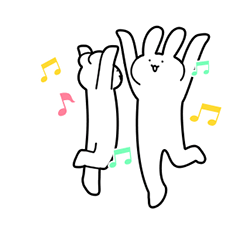 [LINEスタンプ] 動くうさぎとくま（ぽるんぽるん日記）