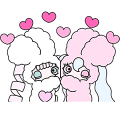 [LINEスタンプ] なかよし♡mimi ＆ momo 3