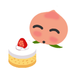 [LINEスタンプ] モモは幸せです。