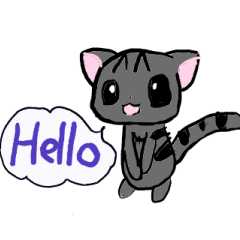 [LINEスタンプ] 猫のマイカ ABC