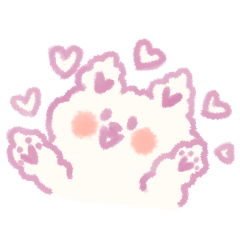 [LINEスタンプ] もふもふ紫色猫