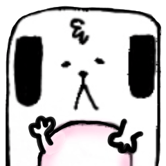 [LINEスタンプ] しかくいぬのスタンプ（タメ口）