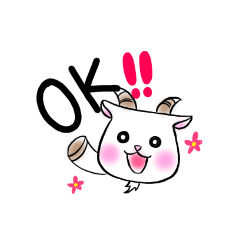 [LINEスタンプ] にこやぎの日常  japan