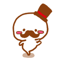 [LINEスタンプ] ひげだんご。