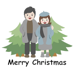 [LINEスタンプ] クリスマス冬の恋人