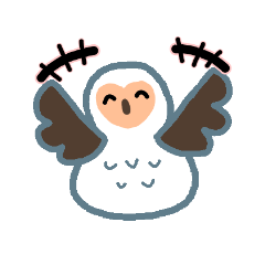 [LINEスタンプ] フクロウスタンプ(普段使い)