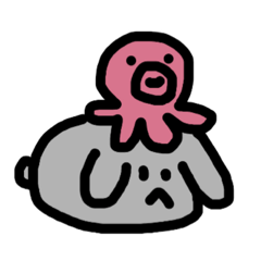 [LINEスタンプ] たこはともだち