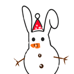 [LINEスタンプ] うさぎ1.0-Xmas