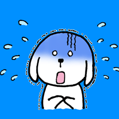 [LINEスタンプ] ひとかな？わんこ（ポーズ）