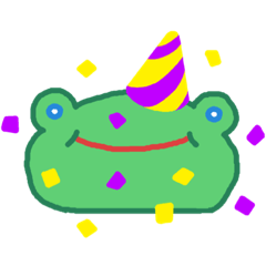 [LINEスタンプ] くんくんちゃんカエル