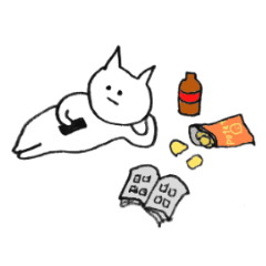 [LINEスタンプ] むにゃむにゃねこちゃん