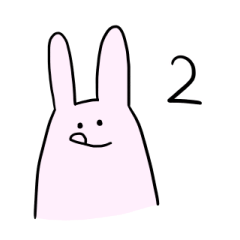 [LINEスタンプ] うさぴすたんぷ2