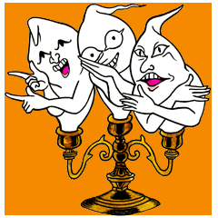 [LINEスタンプ] とま『《心の代理おばけ》キャンドリン』