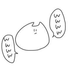 [LINEスタンプ] 表情筋のないねこ