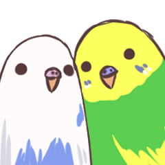 [LINEスタンプ] 日常二羽インコ