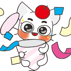 [LINEスタンプ] りんご猫です！