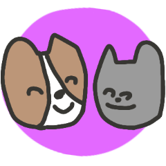 [LINEスタンプ] ど派手ないぬとねこ