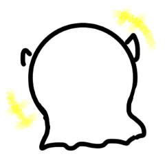 [LINEスタンプ] てるてるおばけくん