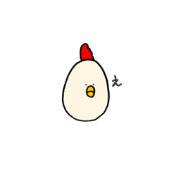 [LINEスタンプ] リスくんとニワトリくん