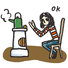 [LINEスタンプ] 冬のタカオ