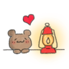 [LINEスタンプ] キャンプ好きのクマの画像（メイン）