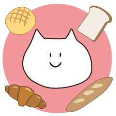 [LINEスタンプ] パン好きねこの日常