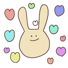 [LINEスタンプ] うさぎのおともだちたち