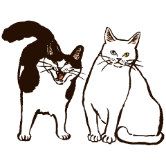 [LINEスタンプ] マイペースな猫たち