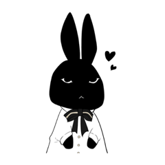 [LINEスタンプ] 黒兎のシャッテン