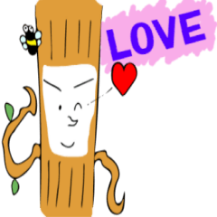 [LINEスタンプ] 木人間木作；孤独な生活を楽しむ